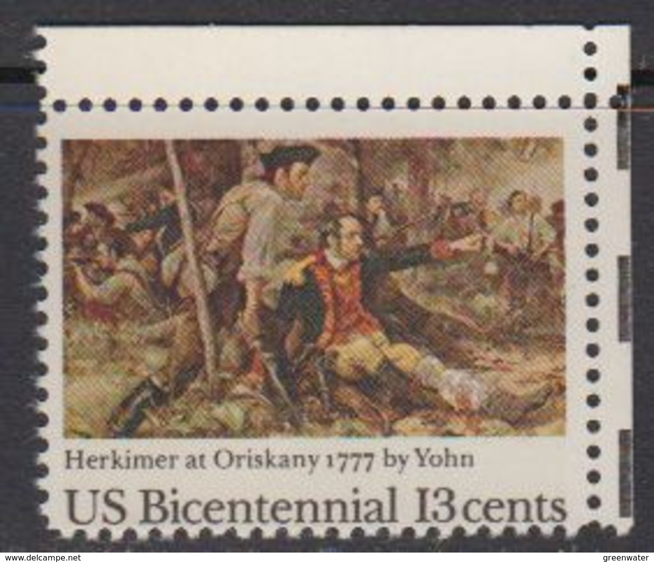 USA 1977 Bicentennial / Battle Of Oriskany 1v (corner) ** Mnh (41805C) - Ongebruikt