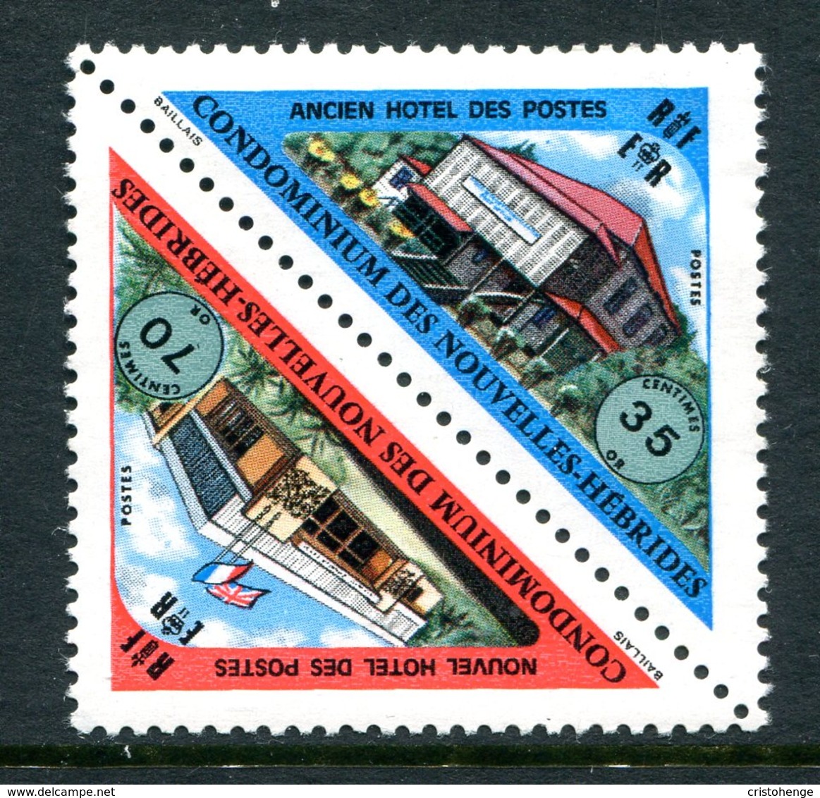 Nouvelles Hebrides 1974 Inauguration Of New Post Office Set HM (SG F205-F206) - Unused Stamps