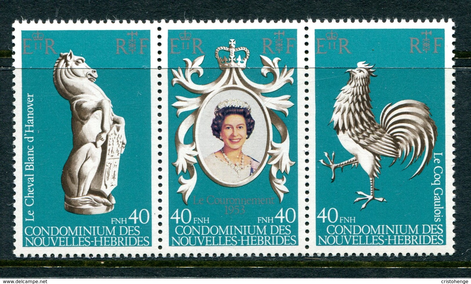 Nouvelles Hebrides 1977 Silver Jubilee Set MNH (SG F231-F233) - Unused Stamps