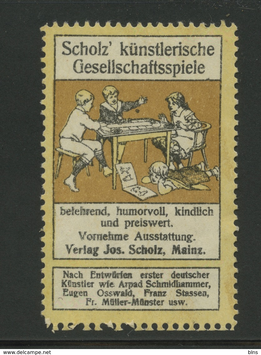 Scholz' Künstlerische Gesellschaftsspiele - Mainz - Scholz - Vignetten (Erinnophilie)