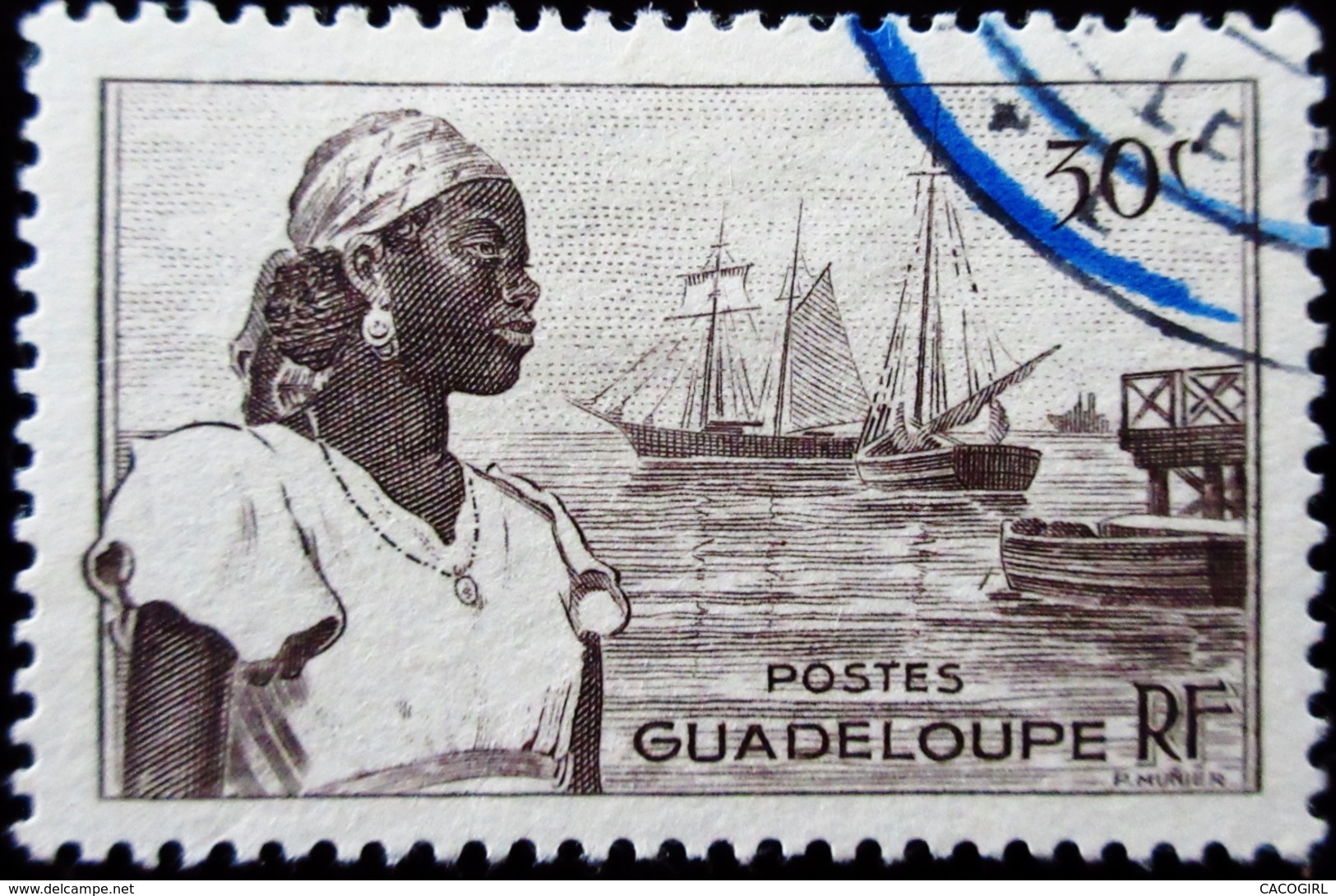 Guadeloupe 4 Valeurs Diverses Oblitérés 4 Scans - Gebruikt