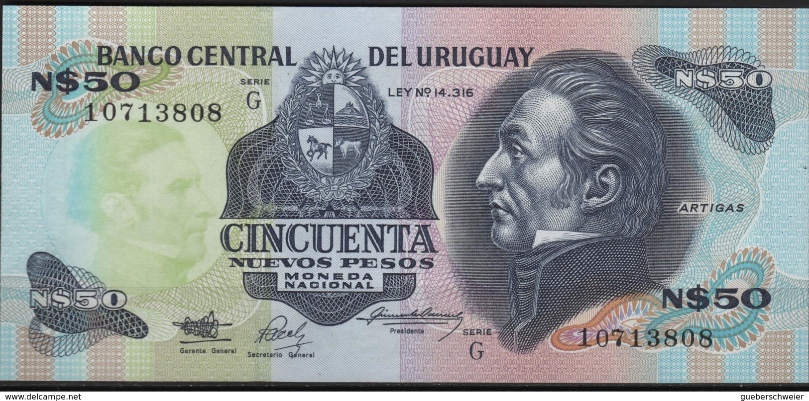 B 135 - URUGUAY Lot De 2 Billets De 20 Et 100 Pesos  état Neuf 1er Choix - Uruguay