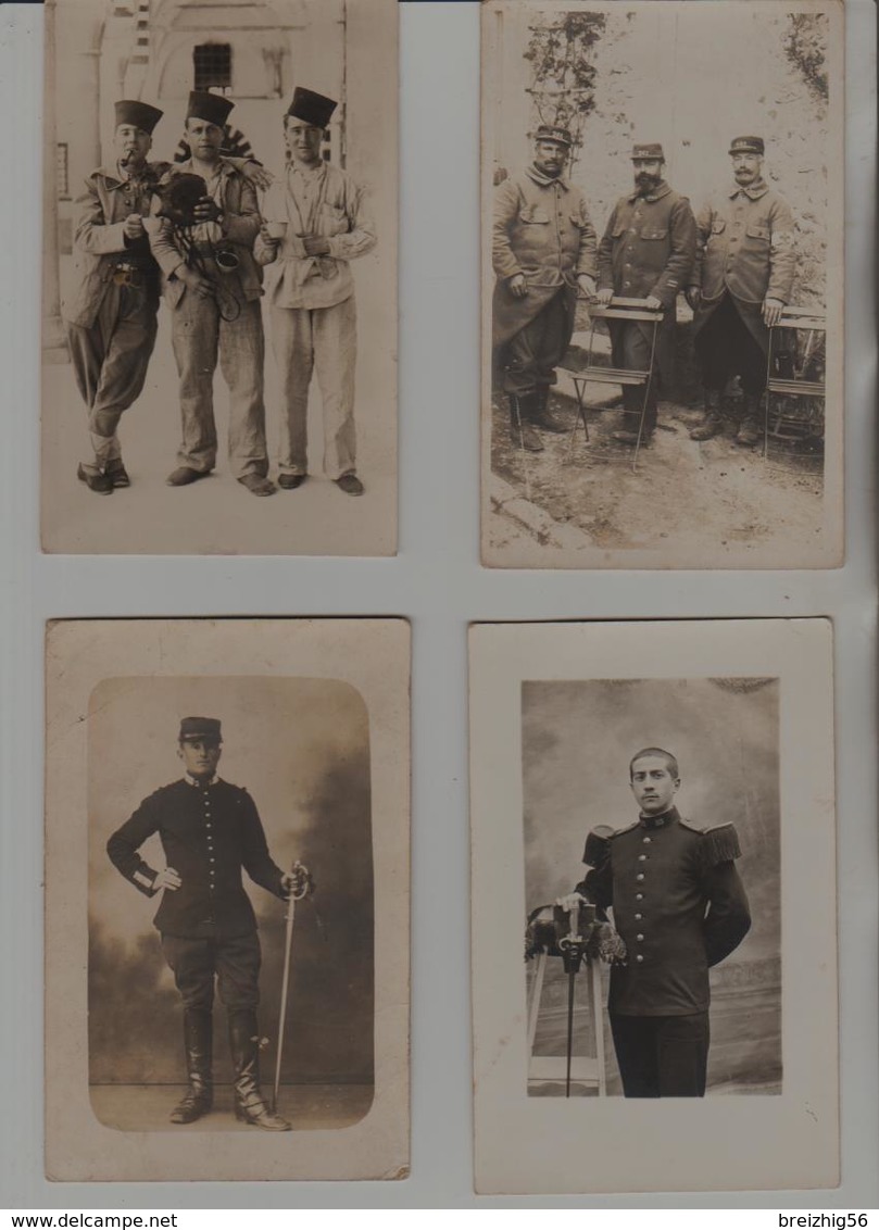 Militaria 100 Cartes-photo De Militaires Groupes Ou Individalités Entre Environ 1900 Et 1920 + 10 Doubles - Characters