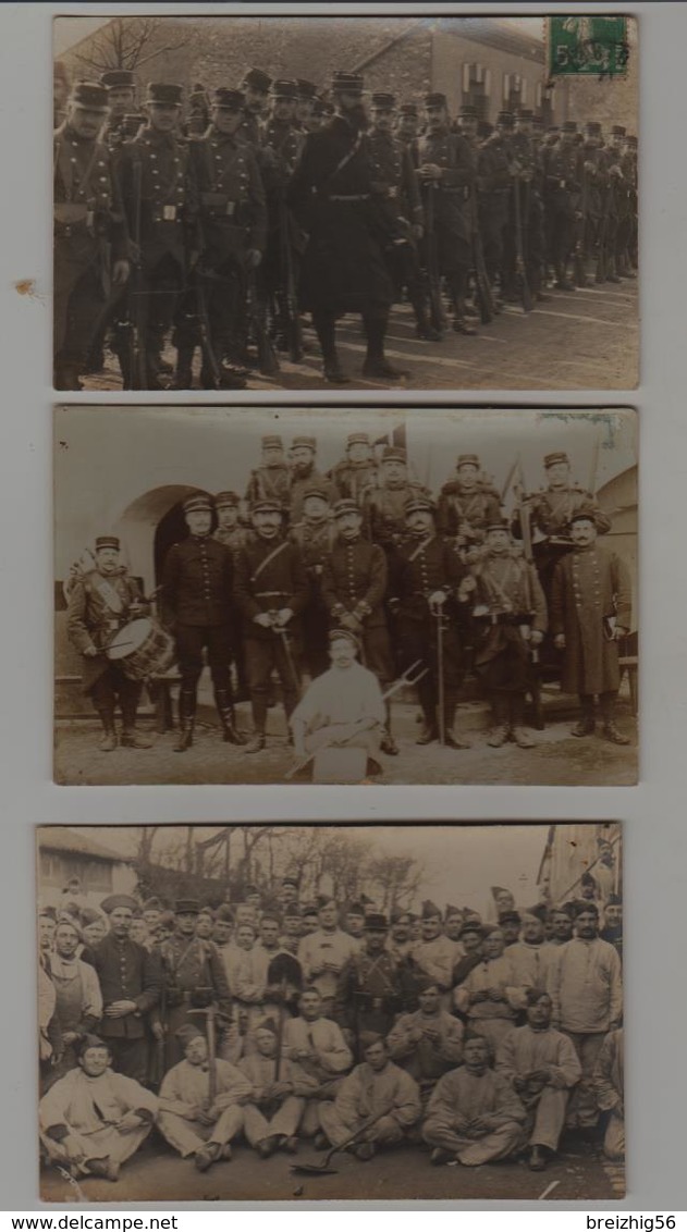 Militaria 100 Cartes-photo De Militaires Groupes Ou Individalités Entre Environ 1900 Et 1920 + 10 Doubles - Personnages