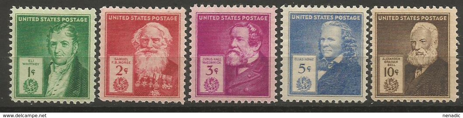 United States,Famous Personalities VII 1940.,MNH - Ongebruikt