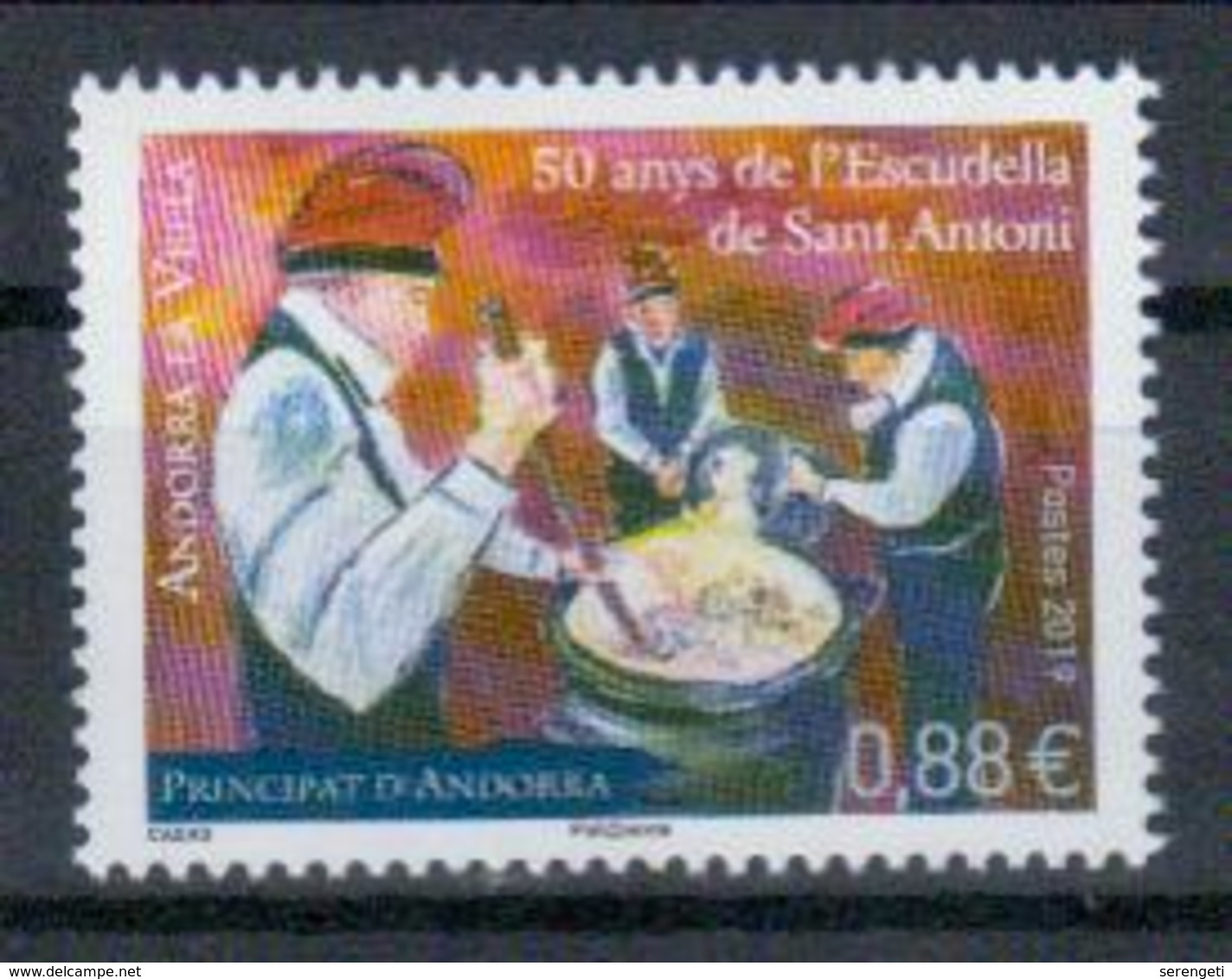 Andorra Frz. Post 'Escudelles De Sant Antoni (Wintersuppen-Fest)' / Andorra, French 'Winter Stew Festival' **/MNH 2019 - Sonstige & Ohne Zuordnung