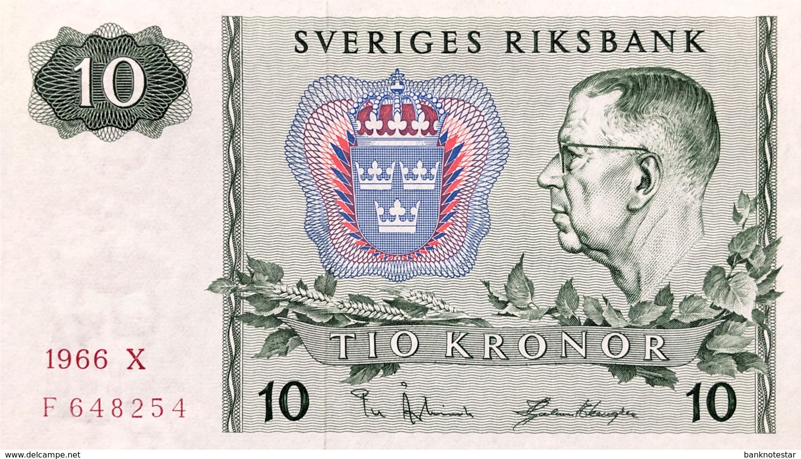 Sweden 10 Kronor, P-52b (1966) - UNC - Zweden