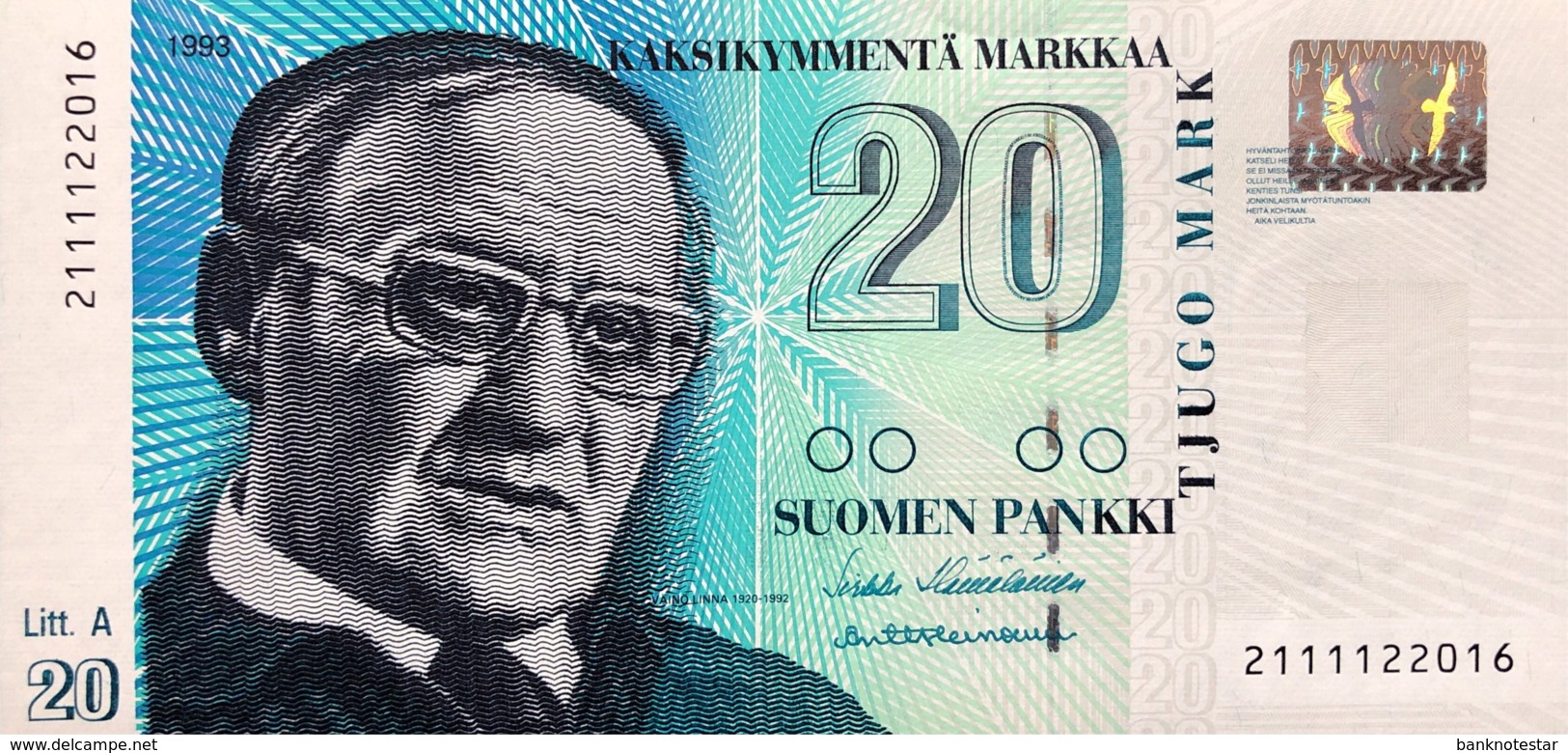 Finland 10 Markkaa, P-123 (1993) - UNC - Finnland