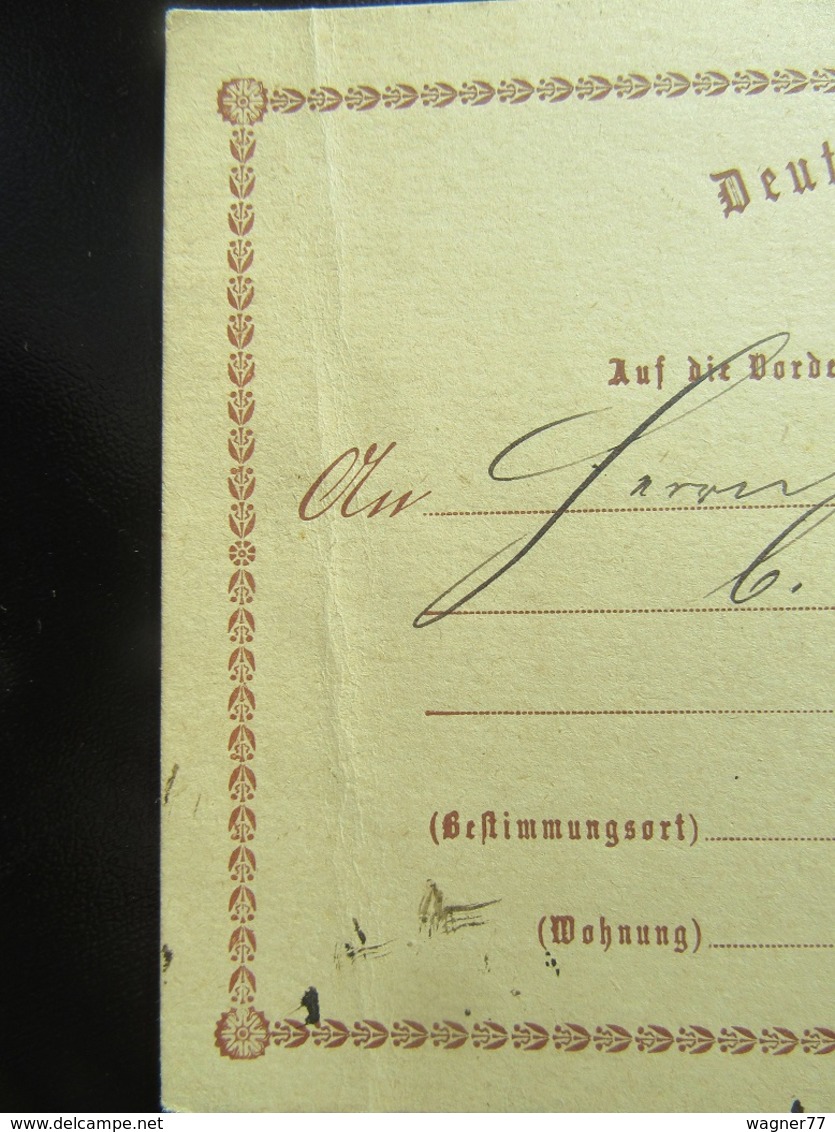 3x Postkarte / Ganzsache - Reichspost - Stempel Stadtpost Dresden U. Magdeburg 1873/1874 - Erhaltung II - Lettres & Documents