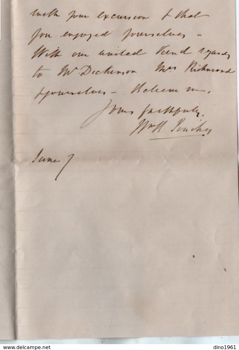 VP14.513 - CRYSTAL PALACE ? Lettre De Mr PINCHES ? - Récit - Manuscripts