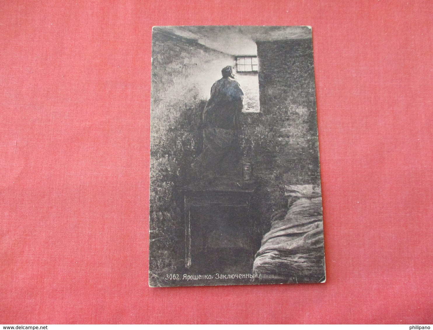 RPPC   Male Looking Out Window   Czech Stamp --. Ref 3159 - Europa