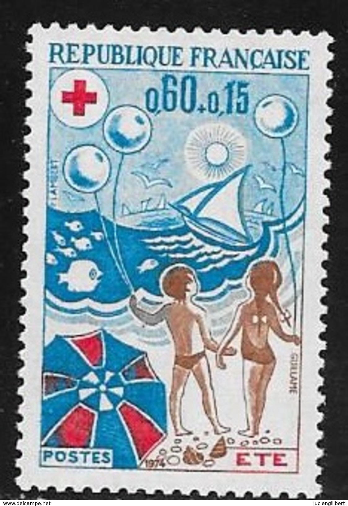 N° 1828     FRANCE  -  NEUF  -  CROIX ROUGE ETE   1974 - Neufs