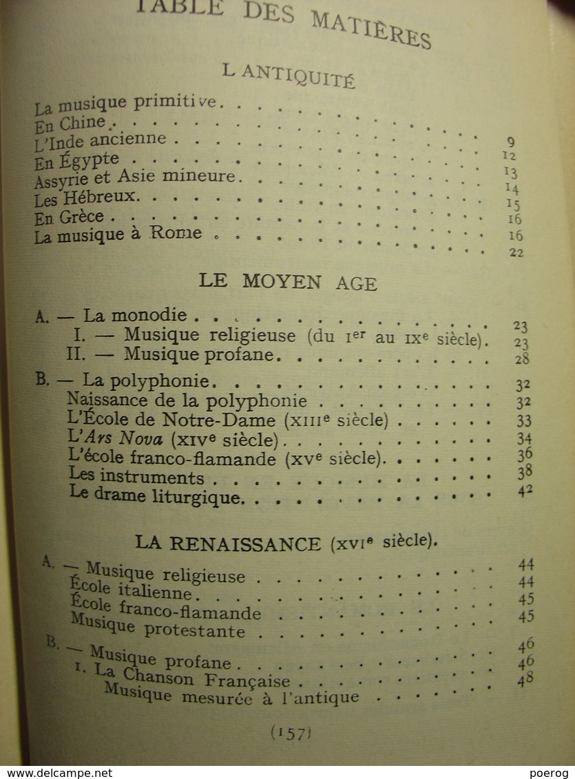 HISTOIRE DE LA MUSIQUE - PAULE DRUILHE - HACHETTE - 1963 - COUVERTURE RIGIDE CARTON - Música