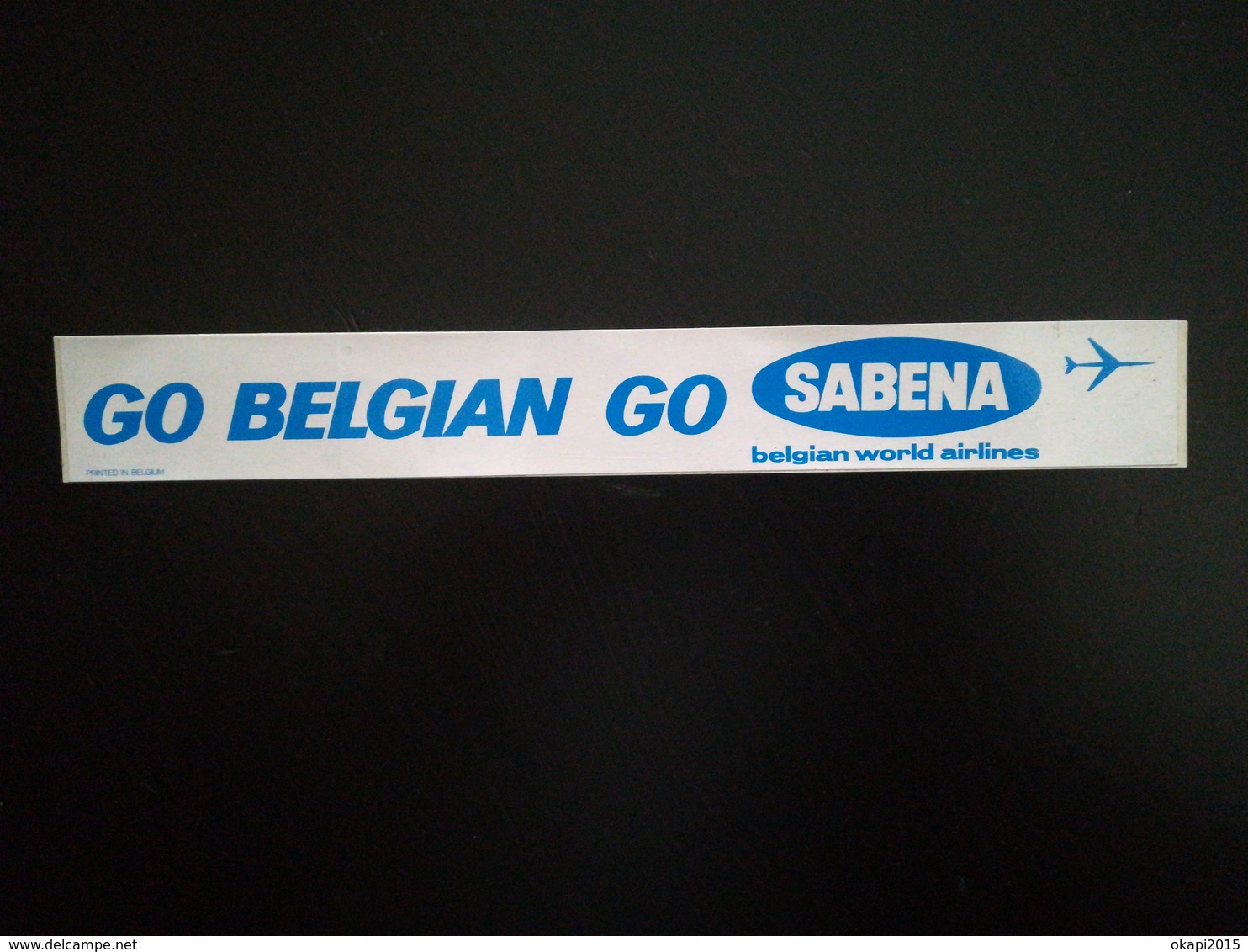 DÉPLIANT SABENA AIR ROUTES ÉPOQUE OÙ CONGO S APPELAIT ZAÏRE + 2 VIEUX AUTOCOLLANTS PUBLICITÉS SABENA BELGIQUE