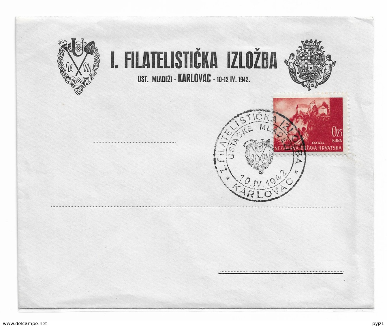 1942 Philatelic Exhibition - Kroatien