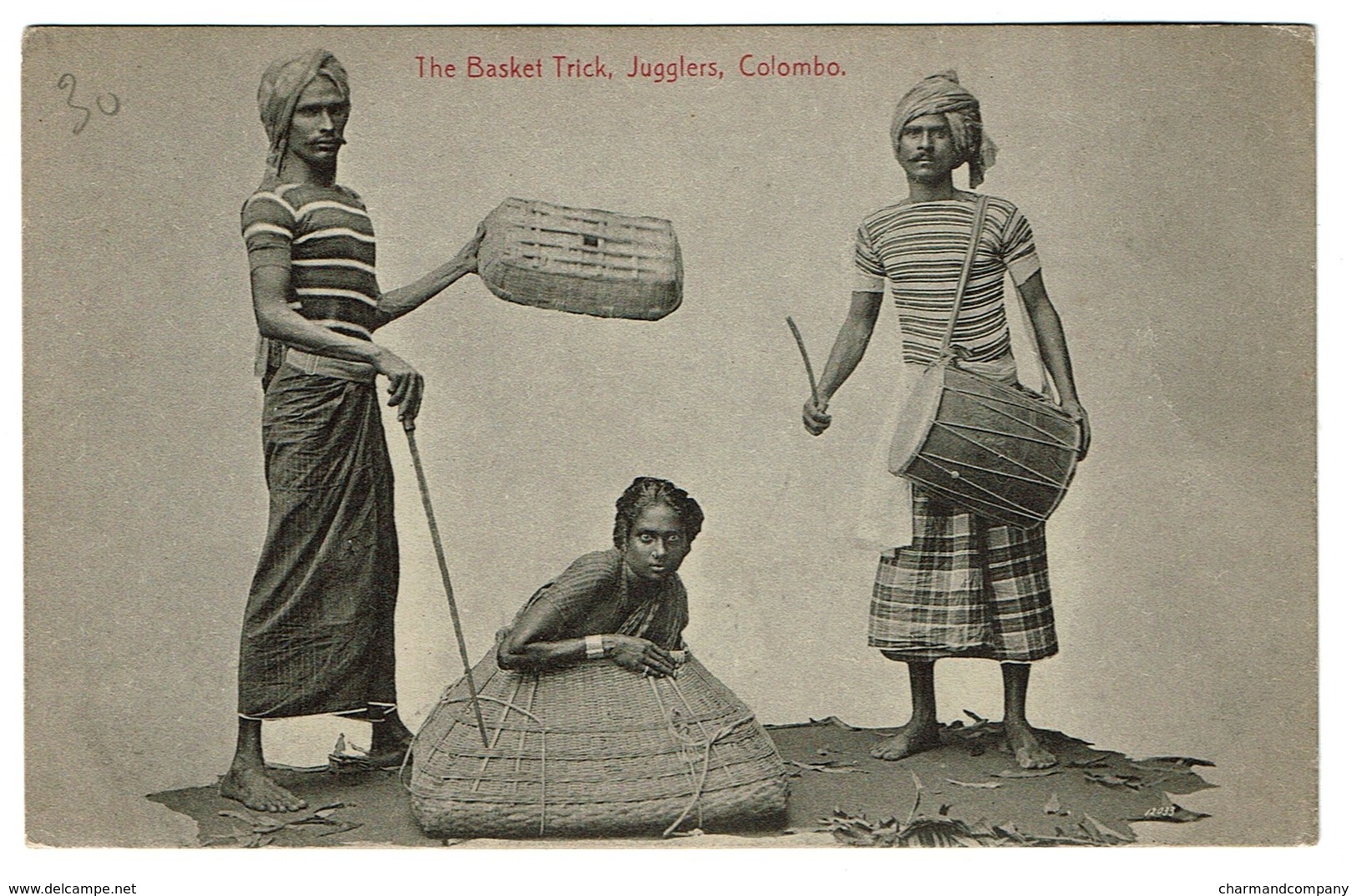 Ceylon - Sri Lanka - The Basket Trick - Jugglers - Colombo - Publ. Plâté & Co N° 369 - 2 Scans - Sri Lanka (Ceylon)