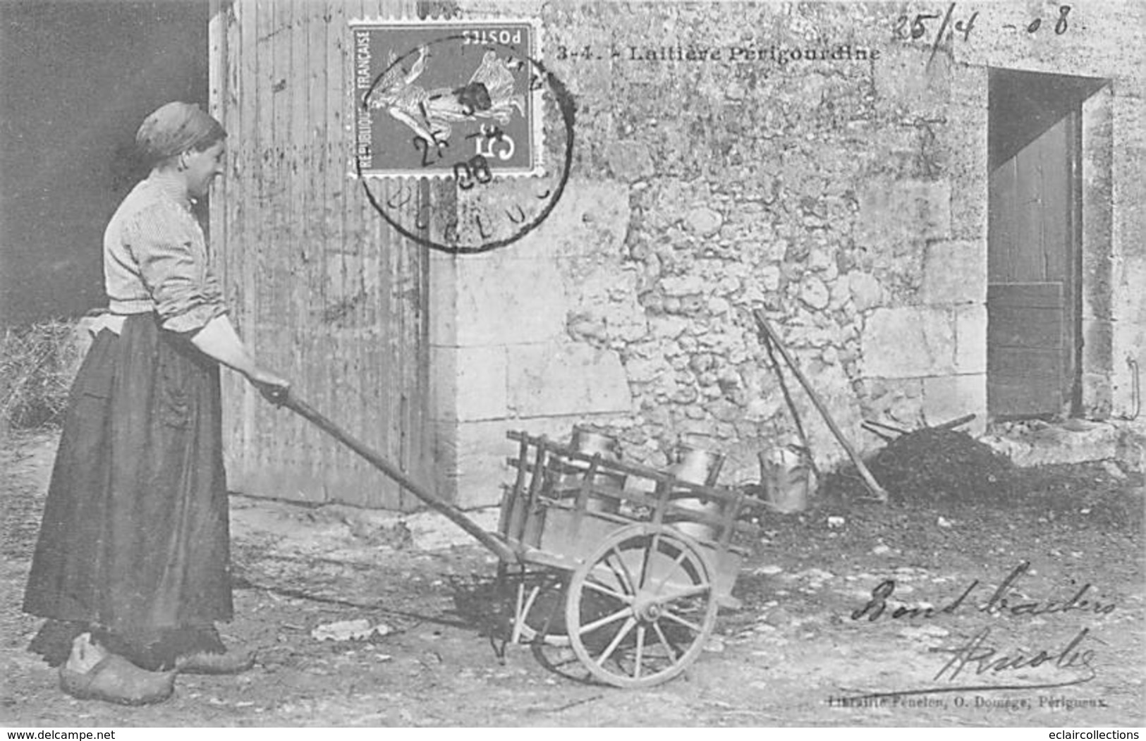 Périgord. Métiers Et Divers 24        Laitière Périgourdine          (voir Scan) - Andere & Zonder Classificatie