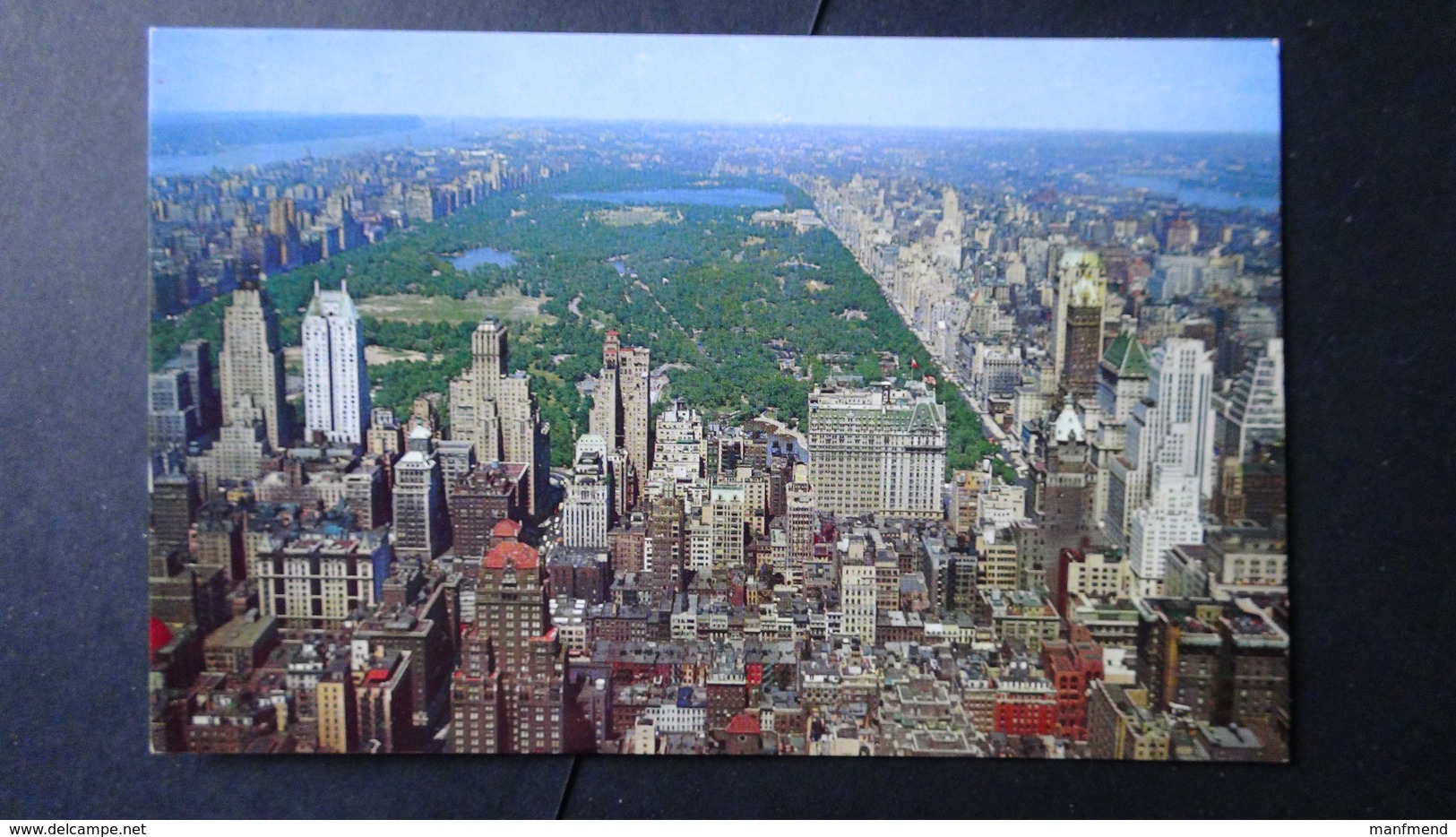 USA - New York City - Aerial View Central Park And Upper Manhattan- Um 1960 - Look Scans - Mehransichten, Panoramakarten