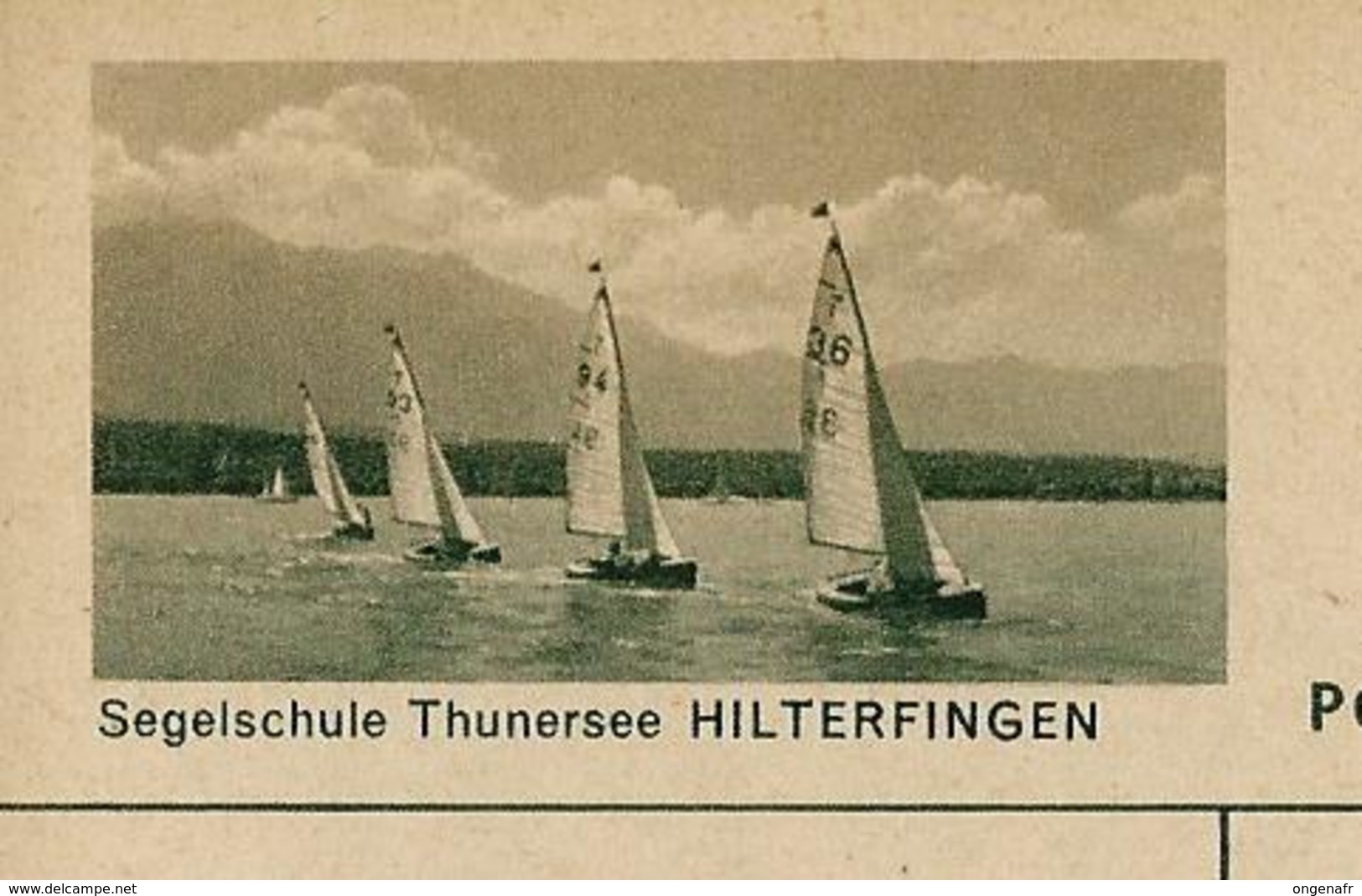Carte Illustré Neuve N° 182 - 0329 D  -  Segelschule Thunersee HILTERFINGEN  (Zumstein 2009) - Stamped Stationery