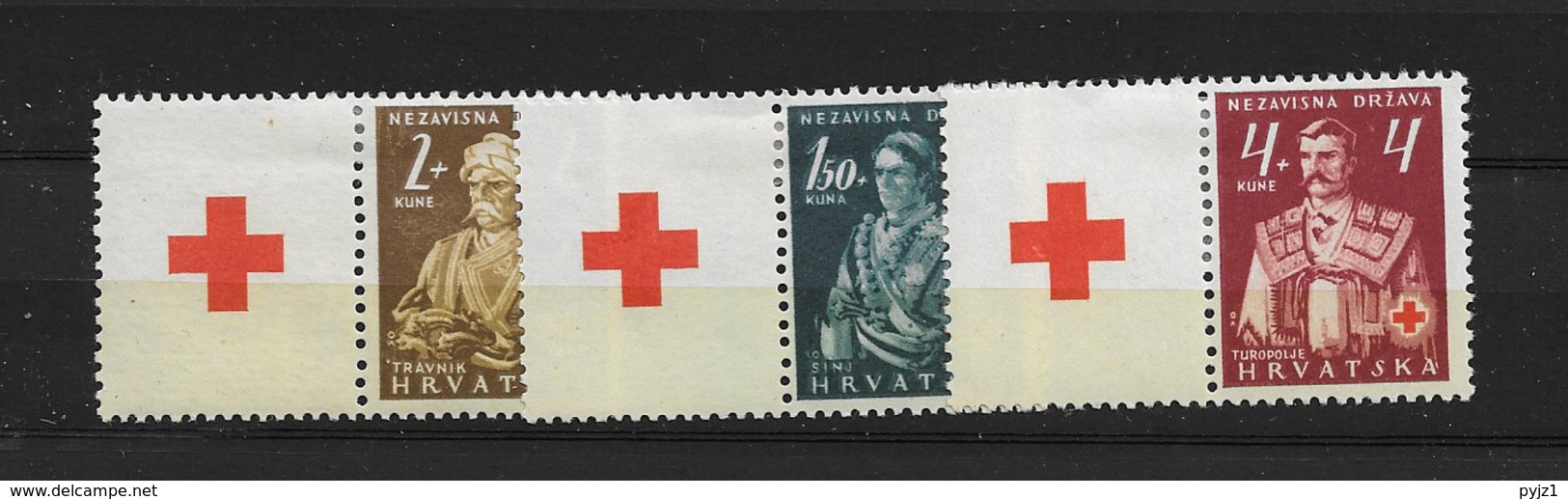 1941 MH Croatia, With Tab - Croatia