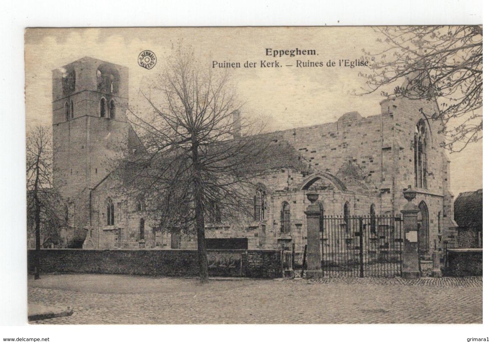 Eppegem  Eppeghem Puinen Der Kerk - Ruines De L'Eglise 1920 - Zemst