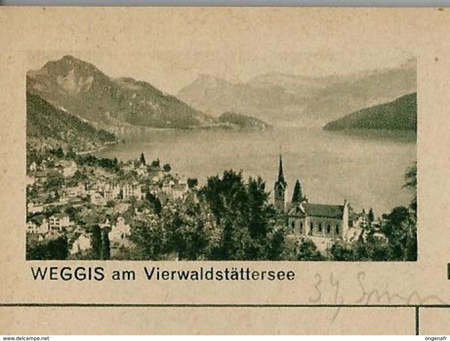 Carte Illustré Neuve N° 182 - 0378 D -  WEGGIS Am Vierwaldstättersee   (Zumstein 2009) - Entiers Postaux