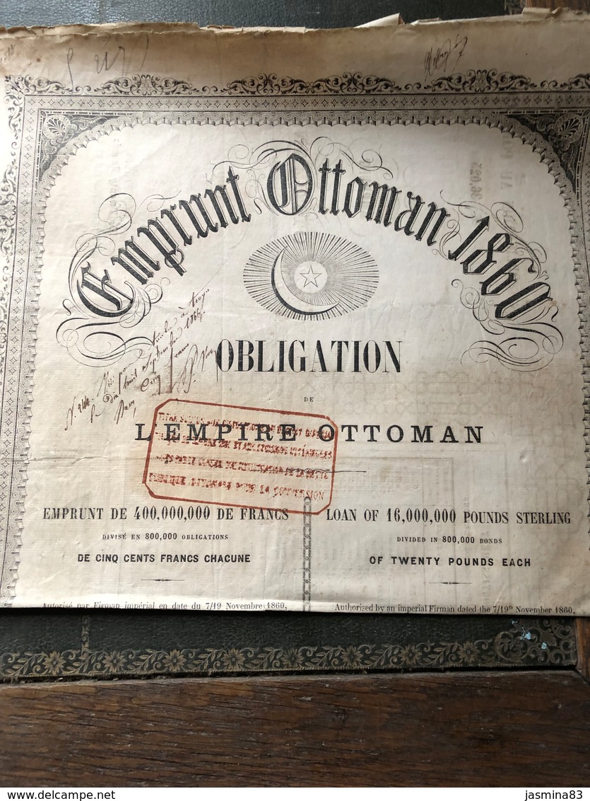 Emprunt Ottoman 1860 - Autres & Non Classés