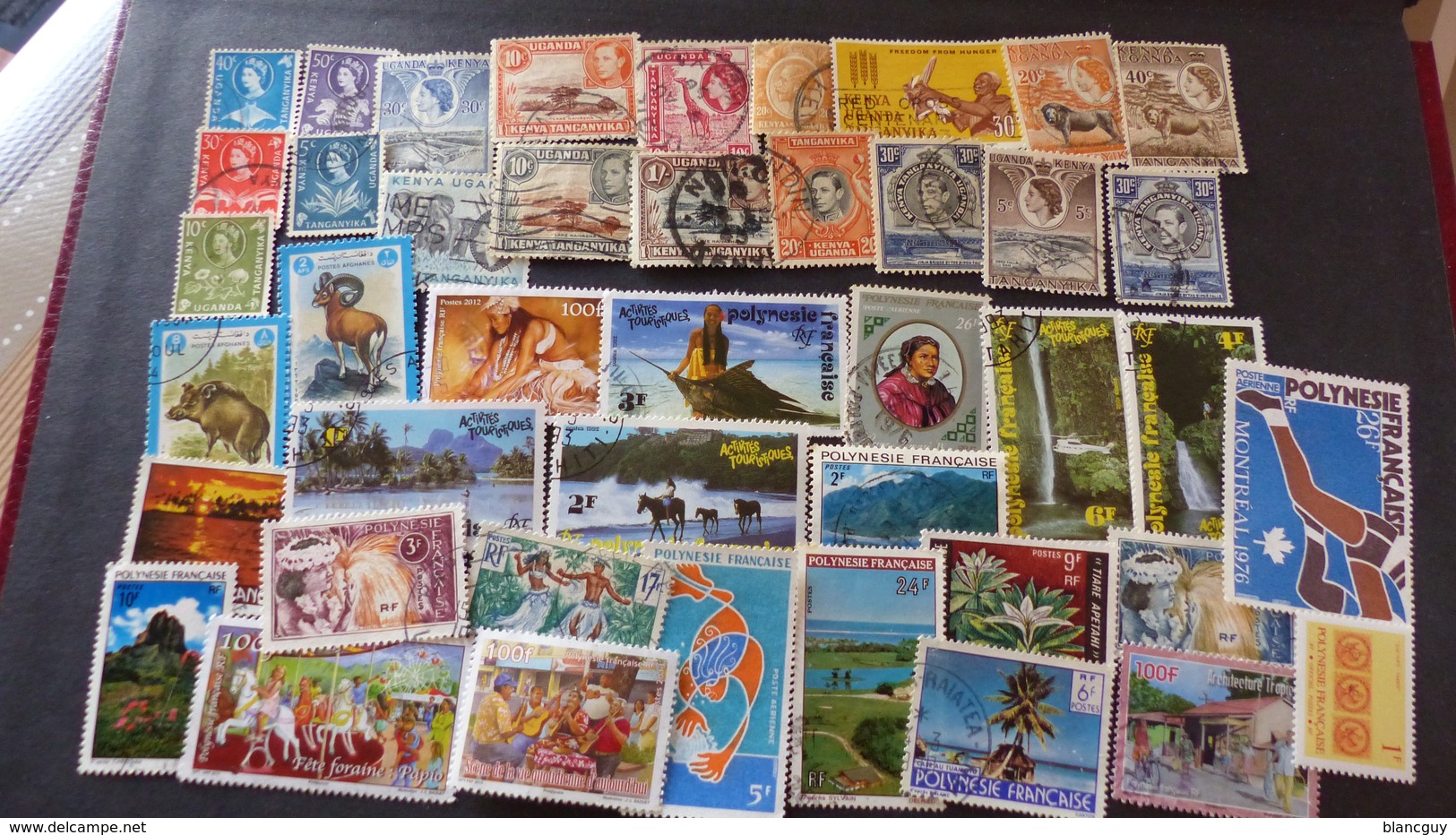 AFRIQUE - AMÉRIQUE - ASIE - OCÉANIE - 2400 timbres tous différents neufs et oblitérés