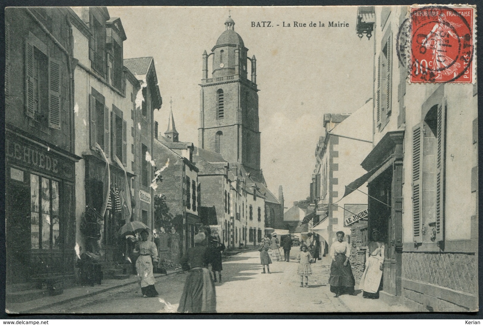 Batz - La Rue De La Mairie - Voir 2 Scans - Batz-sur-Mer (Bourg De B.)