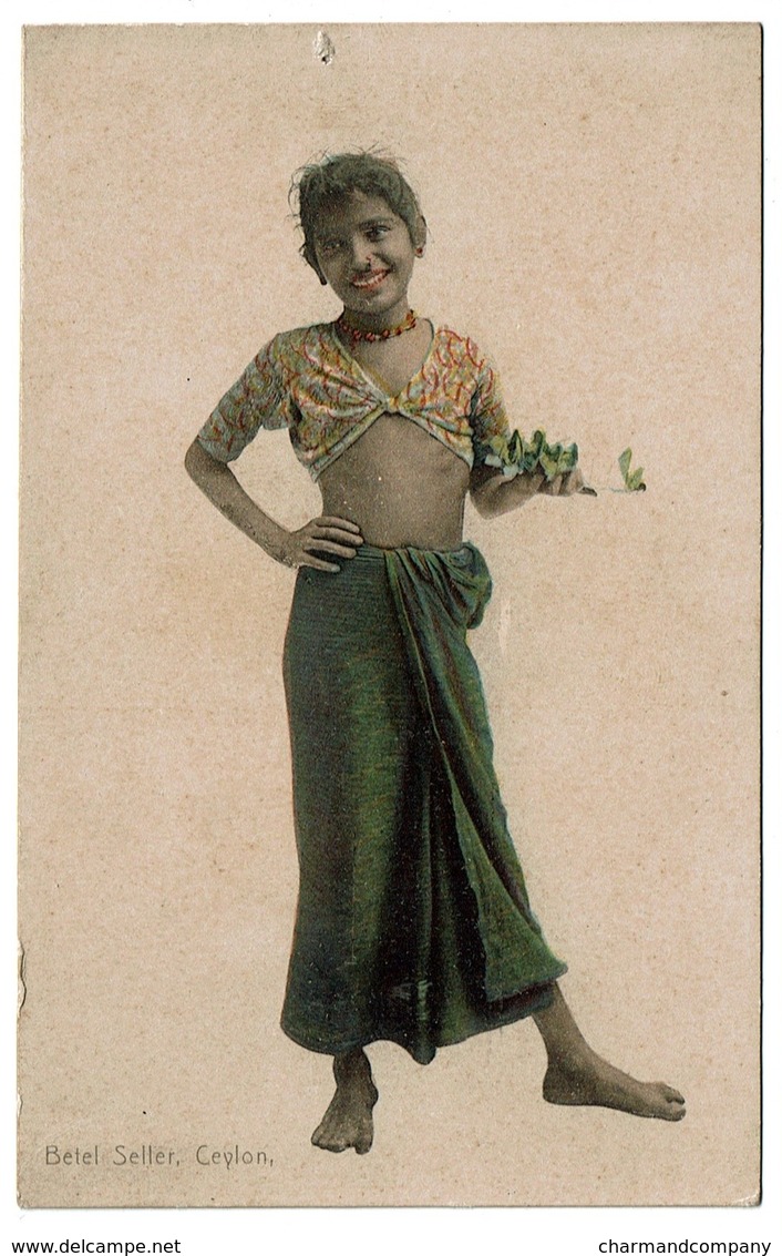 Ceylon - Ceylan - Betel Seller - Publ. Plâté & Co. N° 104 - 2 Scans - Sri Lanka (Ceylon)