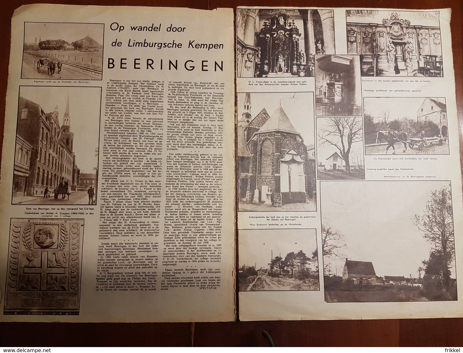 Beringen Beeringen Op Wandel Door De Limburgsche Kempen  :2 Blz Uit Oud Tijdschrift: Ons Land 1935 - Beringen