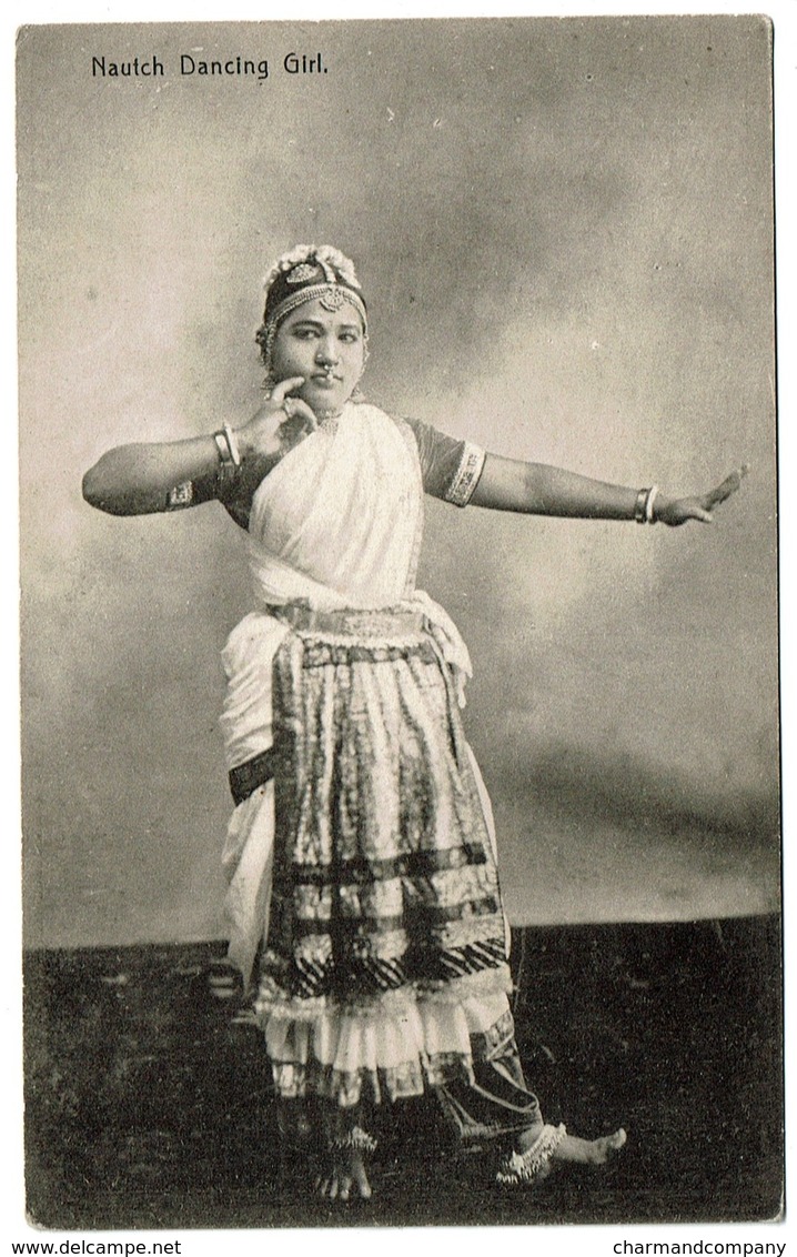 Nautch Dancing Girl - Publ. Plâté & Co. - 2 Scans - Sri Lanka (Ceylon)