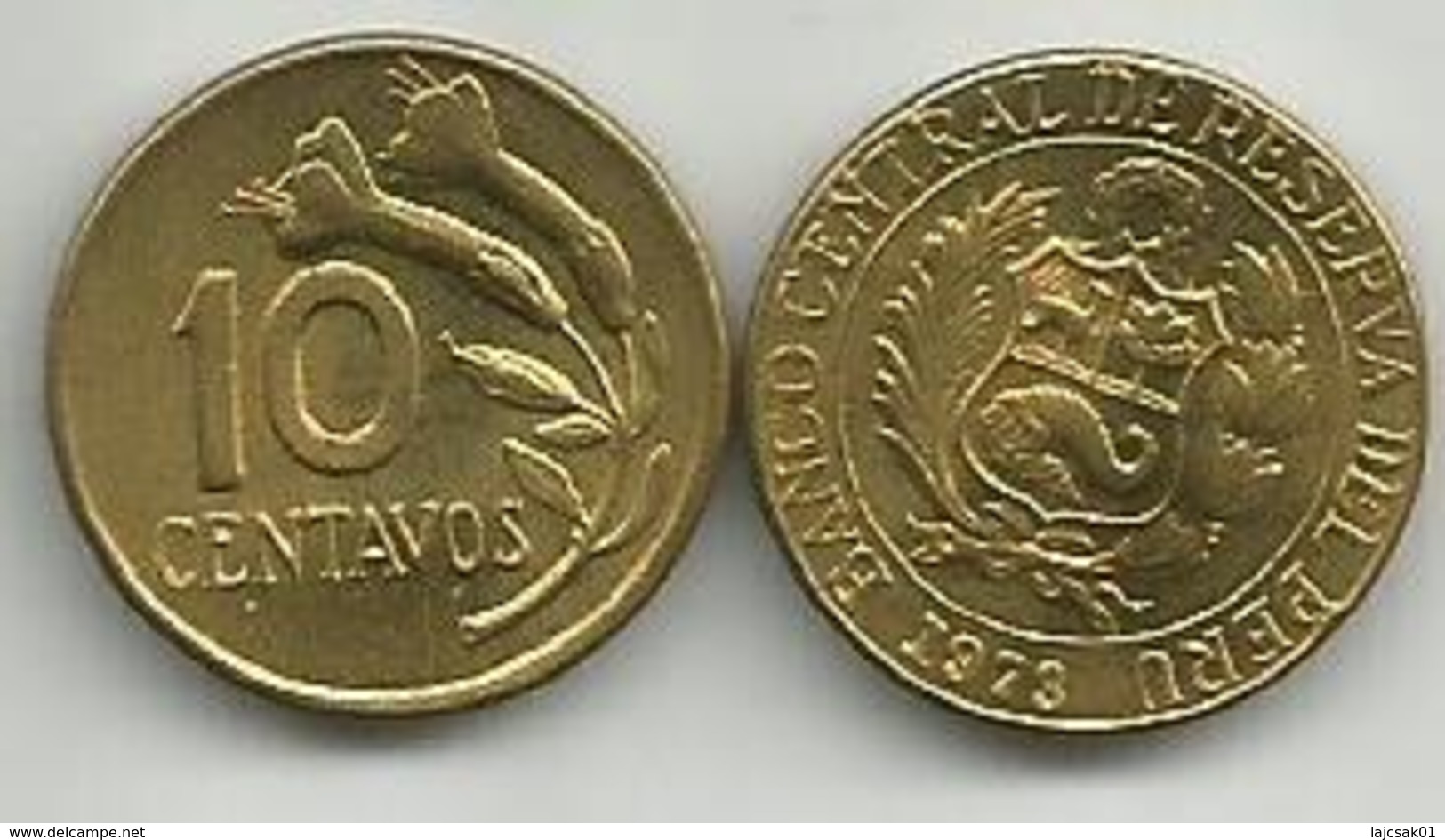 Peru 10 Centavos 1973. High Grade - Pérou