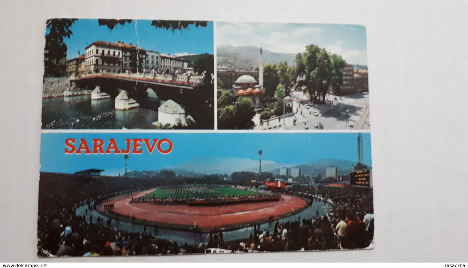 Sarajevo Stadium Postcard Cartolina Stadio Stadion AK Carte Postale CP Stade Estadio - Calcio