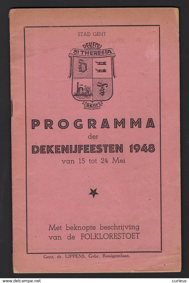 GENT * PROGRAMMABOEKJE * DEKENIJ ST. THERESIA * 1948 * 32 PP * ZIE SCANS * !!! VEEL RECLAMES !!! - Gent