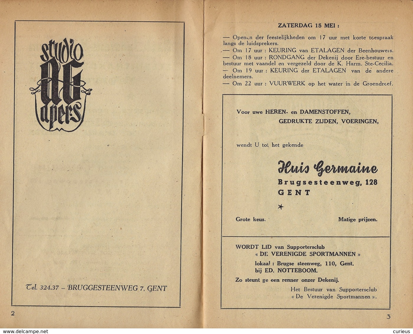 GENT * PROGRAMMABOEKJE * DEKENIJ ST. THERESIA * 1948 * 32 PP * ZIE SCANS * !!! VEEL RECLAMES !!! - Gent