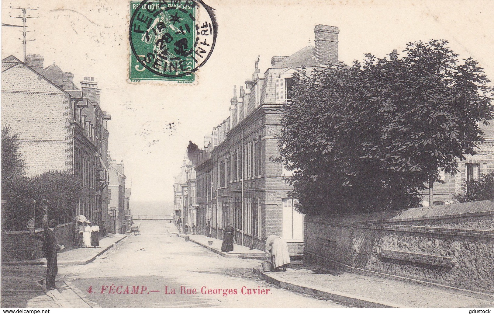 Seine-Maritime - Fécamp - La Rue Georges Cuvier - Fécamp