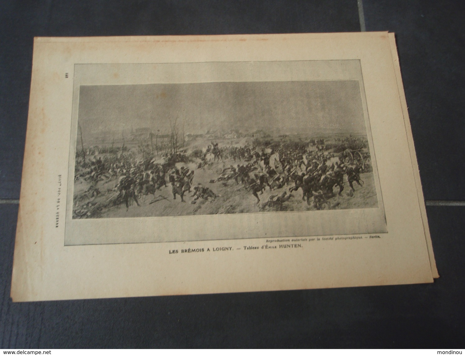 Les BREMOIS à LOIGNY Extrait De L'Histoire Populaire De La Guerre 1870/71 Tableau D' Emile HUNTEN - Autres & Non Classés