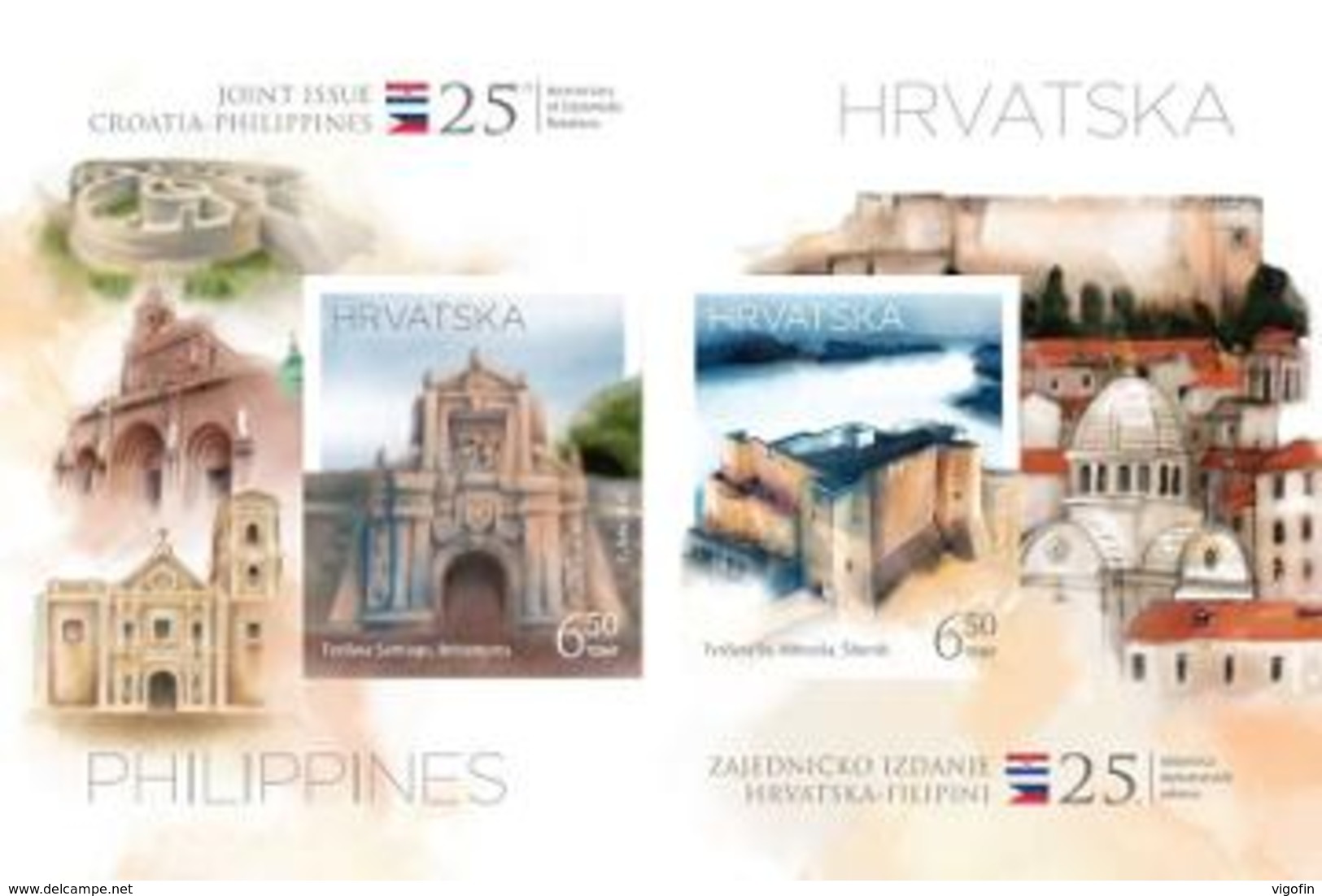 HR 2018-1353-4 JOINT ISSUES HR-FILIPINI HRVATSKA CROATIA, S/S, MNH - Kroatien