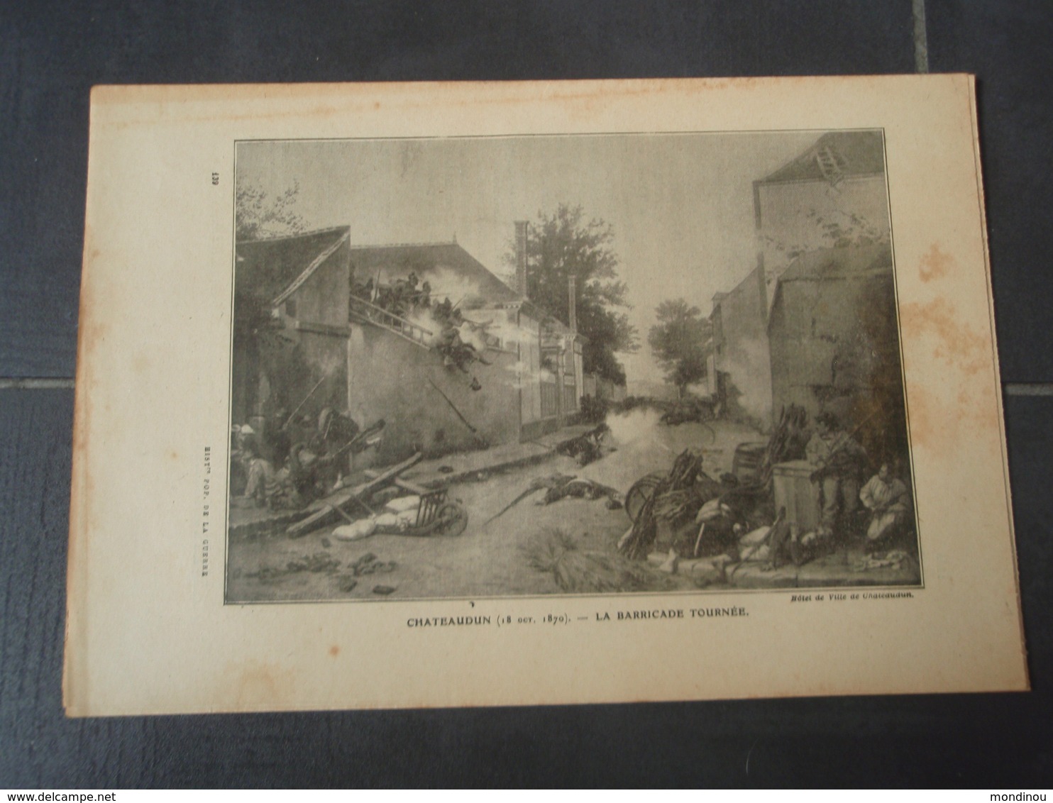 CHATEAUDUN 18/10/1870 La Barricade Tournée Extrait De L'Histoire Populaire De La Guerre 1870/71 - Autres & Non Classés