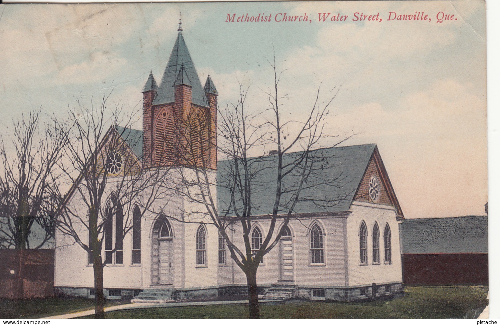 Vintage 1908 - Danville Quebec Que. - Methodist Church - Water Street - Written - VG Condition -  2 Scans - Autres & Non Classés