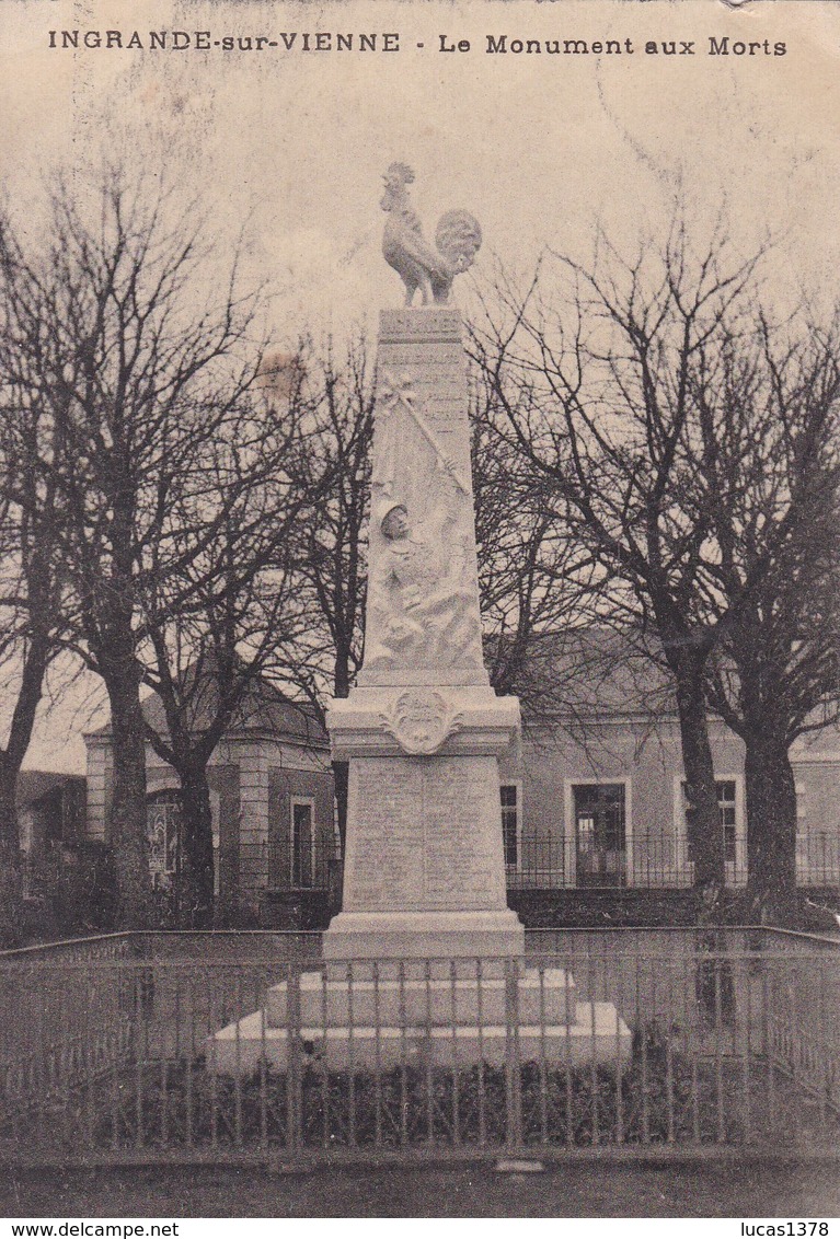 86 / INGRANDES SUR VIENNE / LE MONUMENT AUX MORTS - Ingrandes