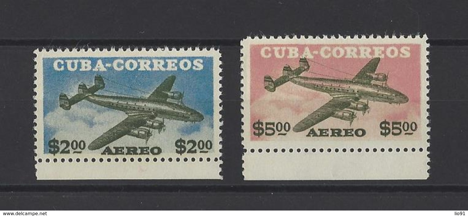 CUBA .  YT  PA  N° 118/119  Neuf **  1955 - Poste Aérienne