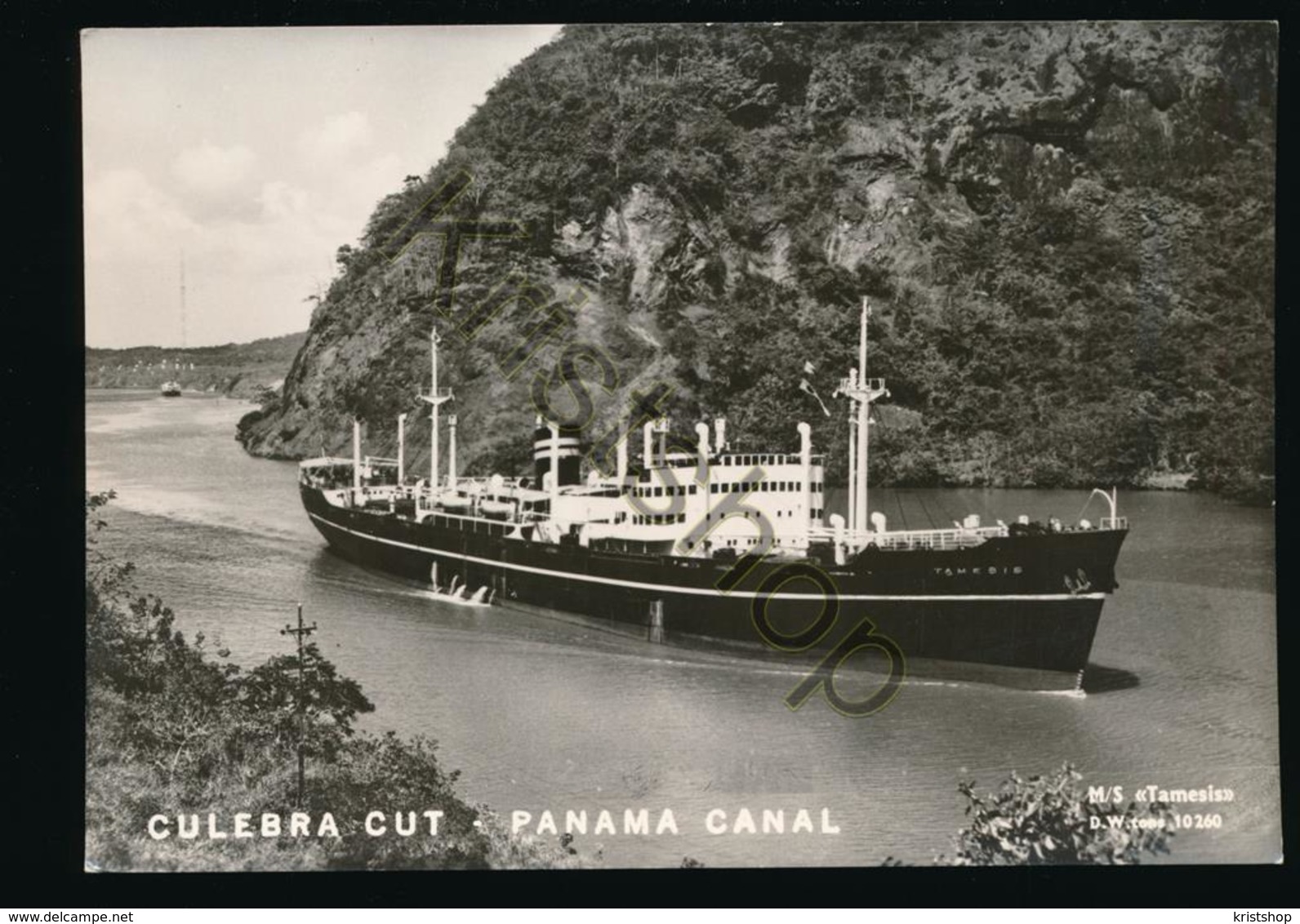 M.s. Tamesis - Culebra Cut - Panama Canal - Wilhelmsen Lines Oslo Norway [AA35 5.021 - Autres & Non Classés