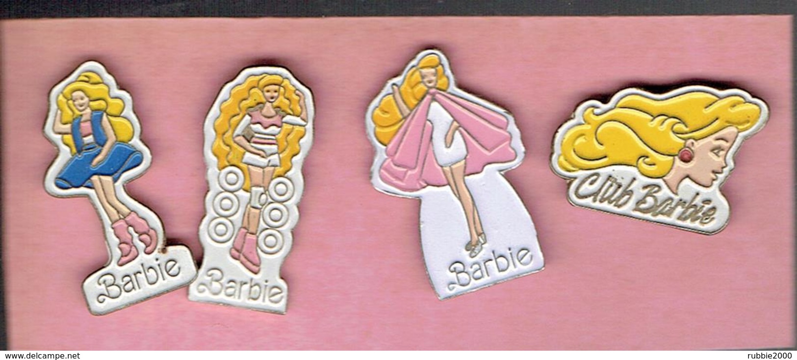 POUPEE BARBIE LOT DE 4 PINS CLUB BARBIE - Barbie