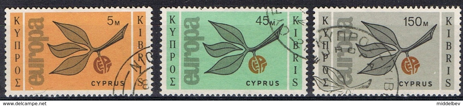 DO 6642  CYPRUS  GESTEMPELD  YVERT NRS 250/252  ZIE SCAN - Oblitérés