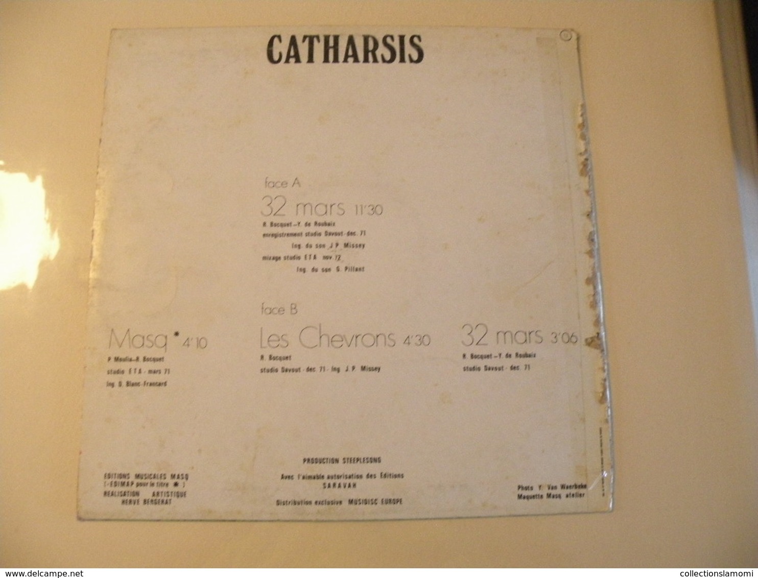 Catharsis 32 Mars -(Titres Sur Photos)- Vinyle 33 T LP - Sonstige & Ohne Zuordnung