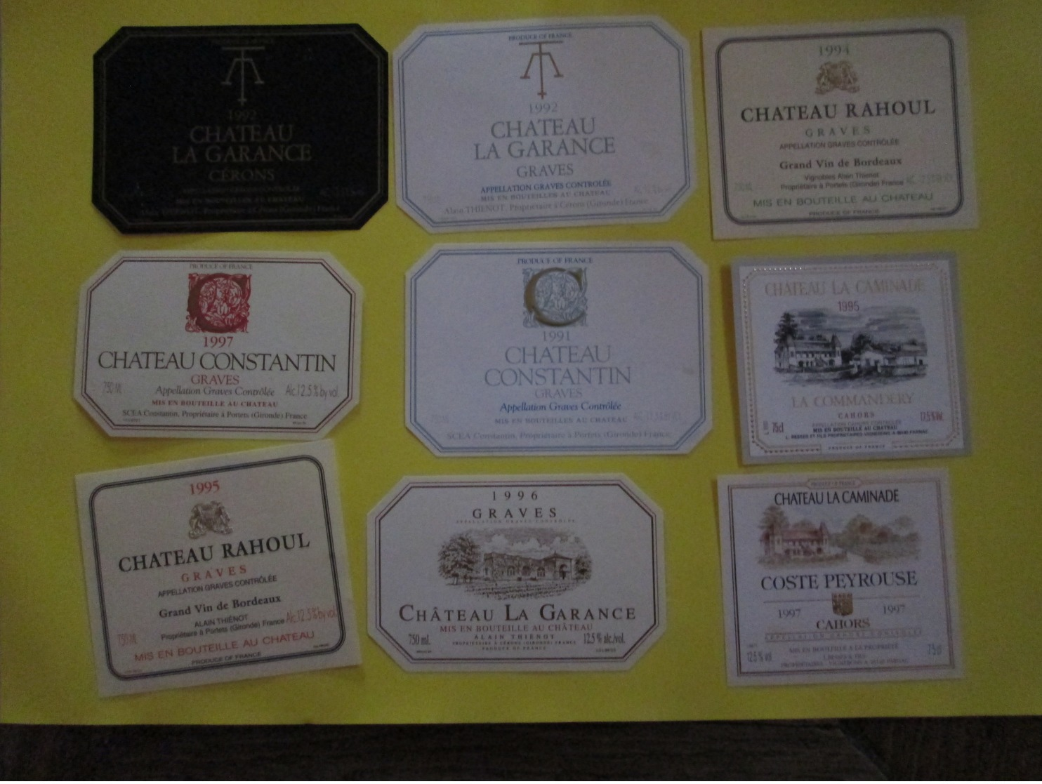 (15 Scans) Lot De 25 D'étiquettes De Vin Et Champagne Plus Nomenclatures - Autres & Non Classés