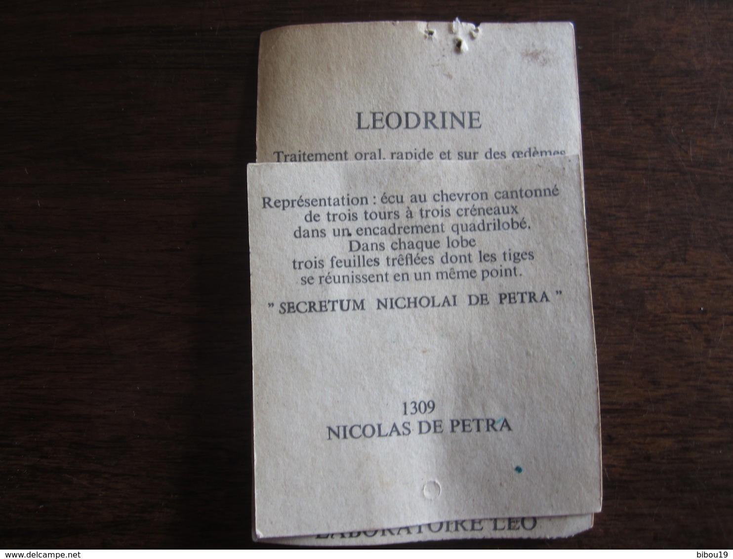 REPRODUCTION DE SCEAU DE 1309 NICOLAS DE PETRA MEDECIN FLAMAND - Autres & Non Classés