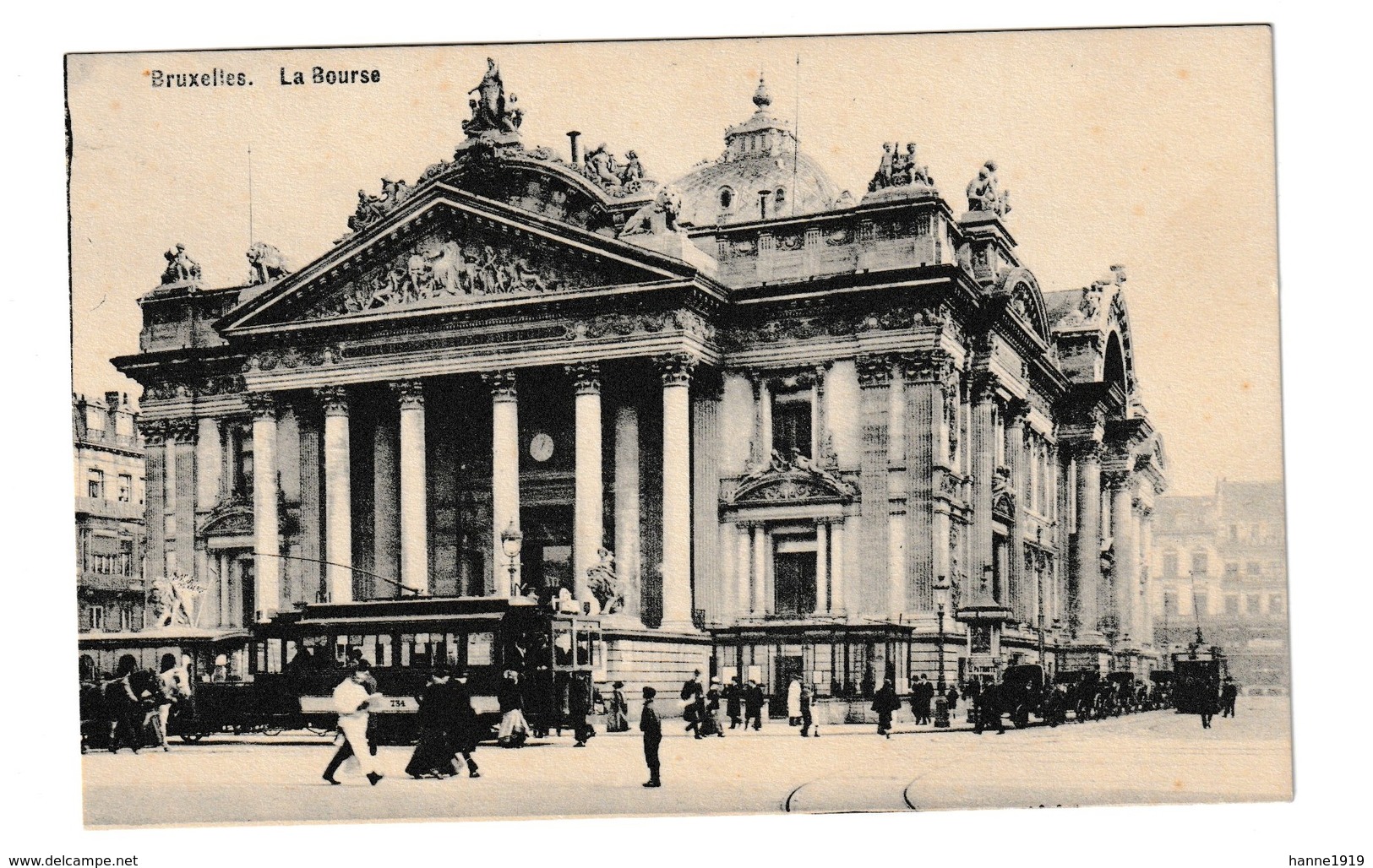 Brussel Tram Tramway La Bourse Bruxelles - Monuments, édifices